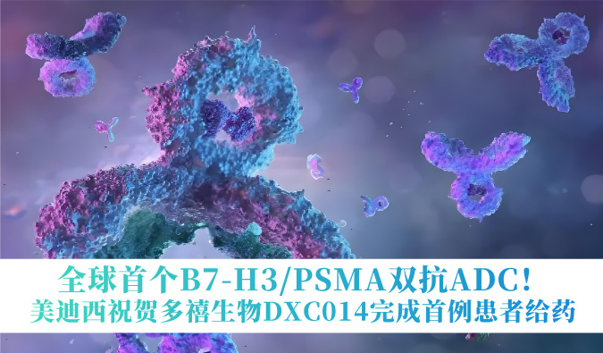 全球首个B7-H3/PSMA双抗ADC！不朽情缘mg官网：囟囔顳XC014完成首例患者给药